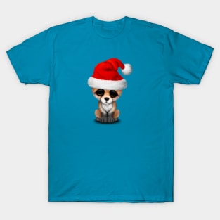 Baby Fox Wearing a Santa Hat T-Shirt